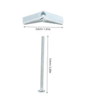 Heavy Duty Zinc Plated Steel Toggle Bolt And Wing Nut Kit For Secure Drywall Mounting, Easy Install, High Load Capacity, 60 Pack For Wall Brackets, Shelves, TVs, And Microwave Mounts, 3.6cm bolt