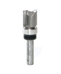 Carbide Tipped Flush Trim Plunge Router Bit For Pattern Routing Half Inch Diameter Half Inch Cutting Length Quarter Inch Shank