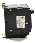 Side view of 2 Pole Bolt On Circuit Breaker 20 Amp 120 240 VAC And 48 VDC QOB220 Style UL CSA Approved For Panelboards Appliances And Lighting