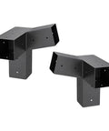 Slanted Roof Pergola Brackets Wall Mount With Steel Hardware For 4x4 Wood Posts 3 Way And Unidirectional Design
