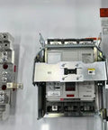 Straight Up Heavy Duty Arc Flash Prevention Gear Featuring A Top Shelf 1200 Amp 65KA Enclosed Circuit Breaker with components shown.