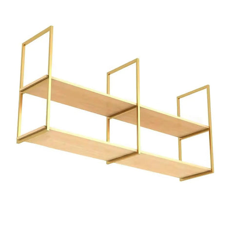 Heavy Duty Floating Shelf Brackets Double Tier Steel Mount Built Tough Heavy Lift Frame Mega Storage No Sweat Setup Sleek Modern Design with wooden shelves.