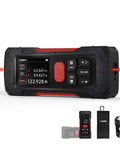 Dual Laser Distance Meter With Angle Sensor For Precision Measuring Up To 80M Captures Left Right And Total Distances In One Shot, black red