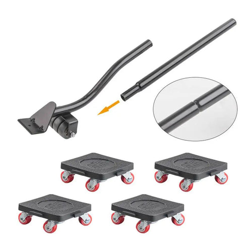 Heavy Duty Furniture Mover Lifter Kit With Extension Bar And Four Wheel Dollies For Moving Heavy Sofas Cabinets And Beds Up To 440 Lbs A Real Game Changer