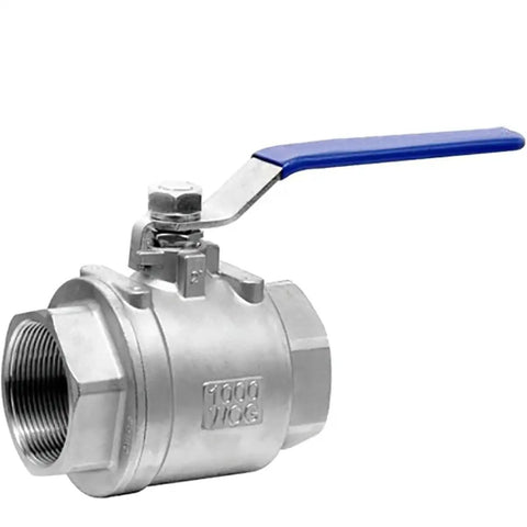 Stainless Steel Water Valve Handle DN20 Ball Valve Handle For Outdoor Faucets visible with blue grip and nut
