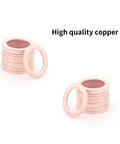 Heavy Duty Magnetic Oil Drain Plug With Gasket Set Captures Metal Debris To Curb Engine Wear And Extend Oil Life For Universal Fits, copper washers
