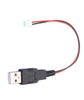 Usb Male To XH2.54 2P Terminal Cable For Power And Signal Transmission In Projects 2 Core Power Supply Wire Built For Prototyping Makers And Electronics Builds. USB A male to 2-pin XH2.54 cable, 22cm, red and black wires