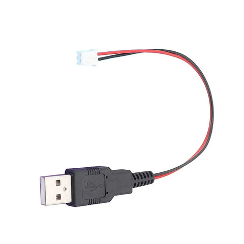 Usb Male To XH2.54 2P Terminal Cable For Power And Signal Transmission In Projects 2 Core Power Supply Wire Built For Prototyping Makers And Electronics Builds. USB A male to 2-pin XH2.54 cable, 22cm, red and black wires