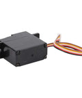 All Metal Heavy Duty Servo For 1 18 Scale Rc Car Black Quick Swap Design with wires for smooth steering control.