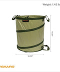 Kangaroo Collapsible Garden Bag For Yard Waste 10 Gallon Pop Up Bag with handles and collapsible frame shown