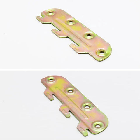 Premium Steel Bed Rail Brackets And Frame Hardware For Wooden Headboards Footboards Quick Install Kit with colorful finish.
