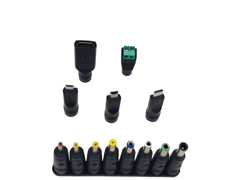 Connectors and adapters for Five Port 5V 12A USB Charger Hub With Multi Function Power Station