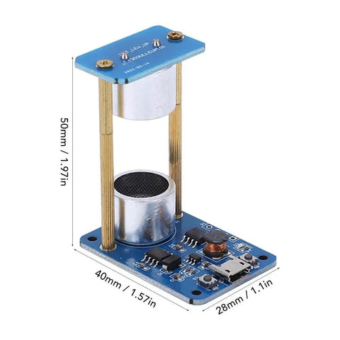 Ultrasonic Levitation Module DIY Kit For Hands On Physics Experiments Standing Wave Controller with dimensions and components