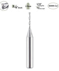 Down Cut Spiral Router Bit One Sixteenth Inch Cutting Diameter With One Quarter Inch Shank For Woodworking And CNC Routers