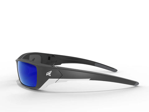 Polarized Safety Glasses With High Impact Rating Z87.1 Plus Non Slip Protective Eyewear For Work And Outdoors, side view.