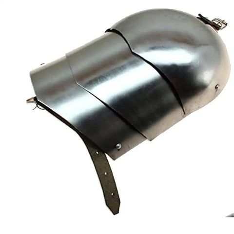 Medieval Pauldron Set Dope Plate Armor Carbon Steel Real Adult Size Arm Shoulder Pauldrons For Larp Cosplay And Roleplay Dope Vintage Home Decor Gift Today side view