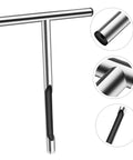 Stainless Steel T Handle Soil Sampler Probe Core For Lawn Garden And Agriculture Forestry Lightweight Durable And Easy To Clean
