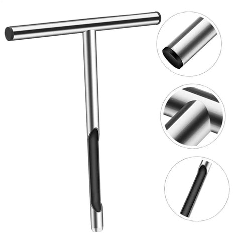 Stainless Steel T Handle Soil Sampler Probe Core For Lawn Garden And Agriculture Forestry Lightweight Durable And Easy To Clean
