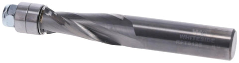 Half Inch Diameter Spiral Flush Trim Router Bit Upcut For Flush Cuts In Hardwood And Laminate With One And A Quarter Inch Cutting Length