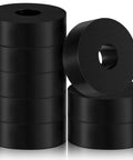 All In One Rubber Spacer Set With 1 Inch Outer Diameter, 3/8 Inch Inner Diameter, 1/2 Inch Thick Black Round Washers displayed.