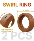 Swirl Ring from All In One 45 Piece IPT40 Plasma Cutter Consumables Kit With Electrodes Nozzles Stand Offs Shield Cup And Swirl Rings