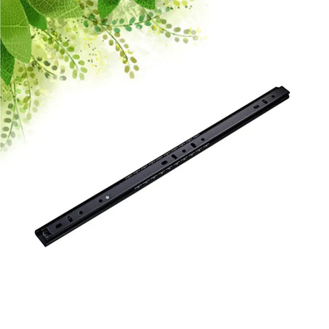 Heavy Duty Steel Ball Bearing Drawer Slides With Soft Close Action and Overload Safety Feature in black, 28-inch length for cabinets.