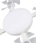 Totally Slick Remote Controlled Ceiling Fan Light Combo delivering three speed breezes with a white LED disc light.