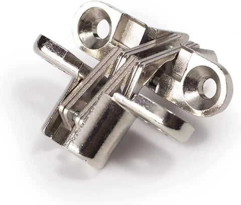 Invisible 180 Degree Alloy Hinge For Doors And Cabinets Concealed Folding Door Cross Hinge Hidden Gate And Furniture Hardware Durable 10kg Load Capacity Ideal For Hotels Clubs And Home DIY Projects