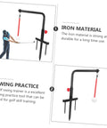 Iron Swing Training Tool Golf Practice Gear For Accurate Posture And Swing Portable Outdoor Swing Trainer setup demonstration