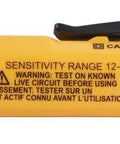 Side view of Non Contact Voltage Tester Pen With Dual Range Detection Reads 12 To 1000 Volts AC Visual Bar Graph And Audible Alerts