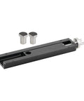 Hella Adjustable Aluminum Tail Vise delivers badass woodworking clamping grip, features two stainless steel pins and mounting track.