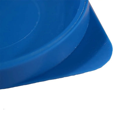 Close-up of a blue Go To Windshield Washer Fluid Reservoir Cap Replacement For Honda Vehicles Compatible With 2009 2011 City 2002 2006 CR V 1988 1996 Civic 1993 1996 Civic Del Sol 1986 1993 Accord 1988 1991 CRX 2003 2006 Fit OEM Style cap.