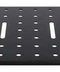 Heavy Duty Welding Table 36 By 18 Inches With A Rock Solid 1200 Lb Capacity Machined Steel Top and grid holes close-up.
