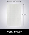 Transparent Desk Chair Mat for Carpet 46 By 72 Inches Low Pile Floor Protector With Non Slip Underside Super Easy Glide Office Mat
