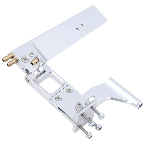 110mm Aluminum RC Boat Rudder With 4mm Shaft Axle Strut Mount Bracket Kit Holder Dual Water Pickup CNC Machined Aluminum
