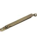Side view of 2 Pack 180 Degree Folding Lid Support Hinges For Cabinets And Furniture, 4 Inch Brass Bronze Finish, Easy Install, Heavy Duty Lid Supports