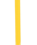 Heavy Duty Welded Steel Safety Bollard Standing Forty Two Inches Tall Built Like A Tank For Parking Lots And Docks Rock Solid Garage Guardian With Bright Safety Yellow Coating, tall yellow steel pole with black strip.