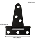Image of Two Pack 2 Inch T Shape Rustproof Iron Light Duty Shed Hinge Strap Door Hinge for Cabinets Closets Gates and Furniture.