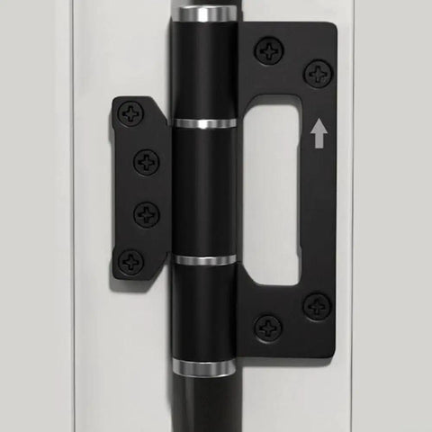 Heavy Duty Hydraulic Door Hinge With Automatic Close And Adjustable Speed Settings Crafted From Rust Proof Aluminum Alloy, close-up view.