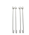 4 Inch Lift Bellow Wires For Cuckoo Clocks Set Of 4 Replacement Parts For DIY Clock Repair Visible On White Background