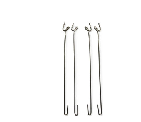 4 Inch Lift Bellow Wires For Cuckoo Clocks Set Of 4 Replacement Parts For DIY Clock Repair Visible On White Background