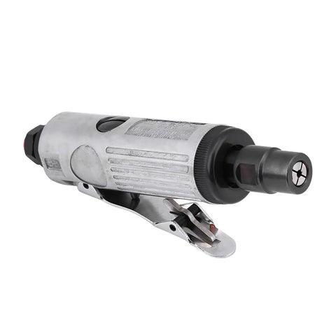 Heavy Duty No Nonsense Pneumatic Air Die Grinder With 1/4 Inch Shank And 23000 Rpm, metal body, used for precision cutting.