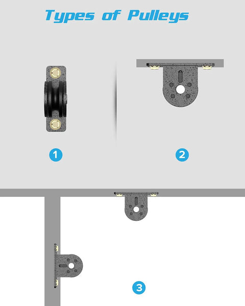 Heavy Duty Silent Pulley Block For Home Gym Lifting Wall Or Ceiling Mount Pulleys With Quiet Dual Bearing Nylon Sheaves
