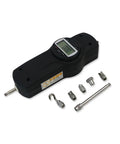 Economy Digital Force Gauge Dynamometer Push And Pull Tester With 100N Capacity, Handy Handheld Or Bench Mount, Large Flip Display, High Accuracy Readout, Easy Setup, Ideal For Compression And Tension Testing, black handheld force gauge with attachments