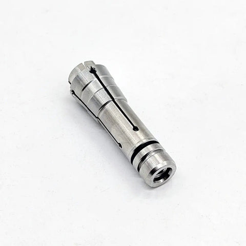 8mm High Precision Collet Chuck Head For DGZ60E CNC Router Spindle 3 Slot Tool Holder on white background