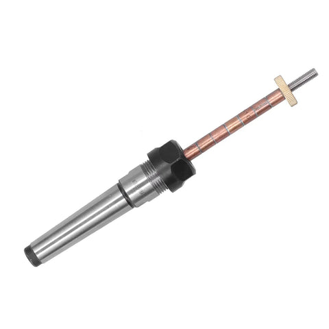 Pro Horett Stainless Steel Woodturning Pen Mandrel With Morse 2 Taper Shank, 6mm shaft for lathes to hold workpieces tight.