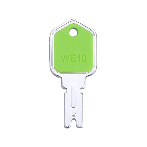 Nine Pack Ignition Keys For Forklifts And Heavy Equipment Durable Spare Key Set Of 9 For Hyster Yale Komatsu Crown Gehl GraDall And More green WE10 metal forklift key