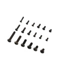 Mini Screw And Nut Repair Kit For Laptops Phones Glasses And Small Gadgets Assorted Tiny Screws And Matching Mini Nuts With Smooth Threads For Stable Install Compact Storage Box For Easy Sorting Ideal For Daily DIY Maintenance, black metal screws