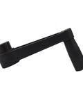 Heavy Duty Built To Last Round Hole Crank Handle Replacement For 8 To 16mm Shafts, reinforced nylon, carbon steel, ergonomic grip, side view