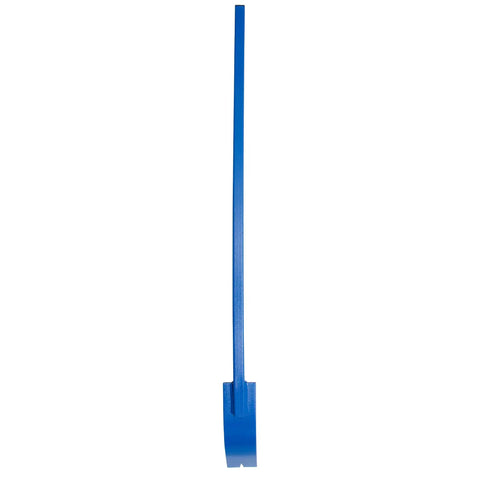 Side view of Little Monster Pry Bar 46 Inch All Steel Tool With Powder Coated Finish For Prying Concrete Forms And Embedded Objects